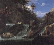 Jan Asselijn Landscape with Waterfall china oil painting reproduction